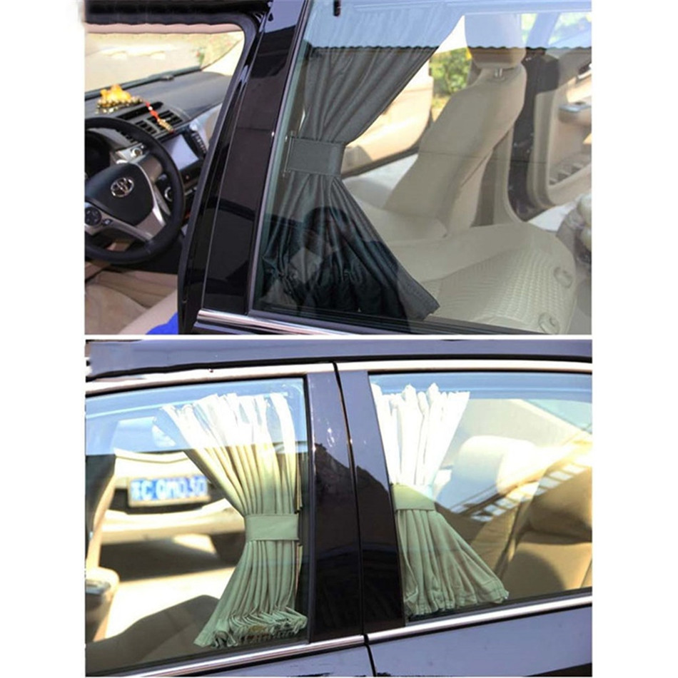 Universal Sunshade Car Curtains 2 pcs Set